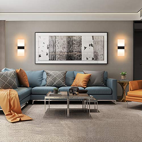 Lightess Modern Wall Sconce 12W Led Wall Lights Indoor Wall Lamp Bedroom Wall Mounted Light For Living Room Hallway, Warm White #TOP7