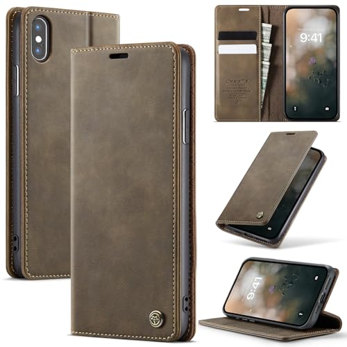 [RFID Shieldon Design a portafoglio] La custodia del portafoglio per iPhone XS Max è progettata con slot per carte per patente di guida, carte di assicurazione, carta di accesso alla porta, carte di debito, ecc. È facile da tenere e rimuovere, quindi non è necessario portare la borsa ingombrante all'aperto. Materiale di schermatura selezionato con tecnologia di schermatura RFID per proteggere le carte bancarie, le carte di credito e altre informazioni sulle carte dal furto.