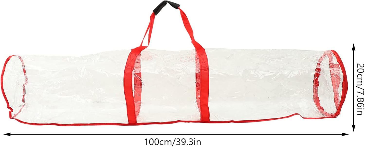 Zerodeko Christmas Wrapping Paper Storage Bag Organizer for Holiday Supplies and Decorations Lightweight Design for Ribbons Bows and Craft Supplies