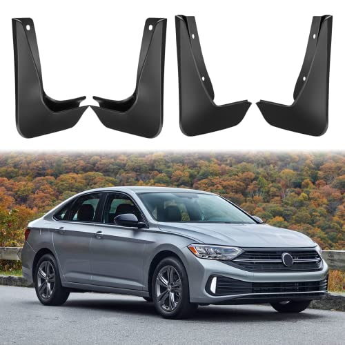 Image of BDFHYK Mud Flaps Splash Guards 4PCS Front & Rear Side Mud Guards Compatible with Volkswagen Jetta 2011-2014 6th gen