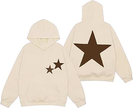 Foidiccx Y2k Hoodie Women Men Graphic Star Hoodies Vintage