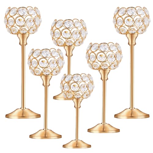 Crystal tealight candlestick set image