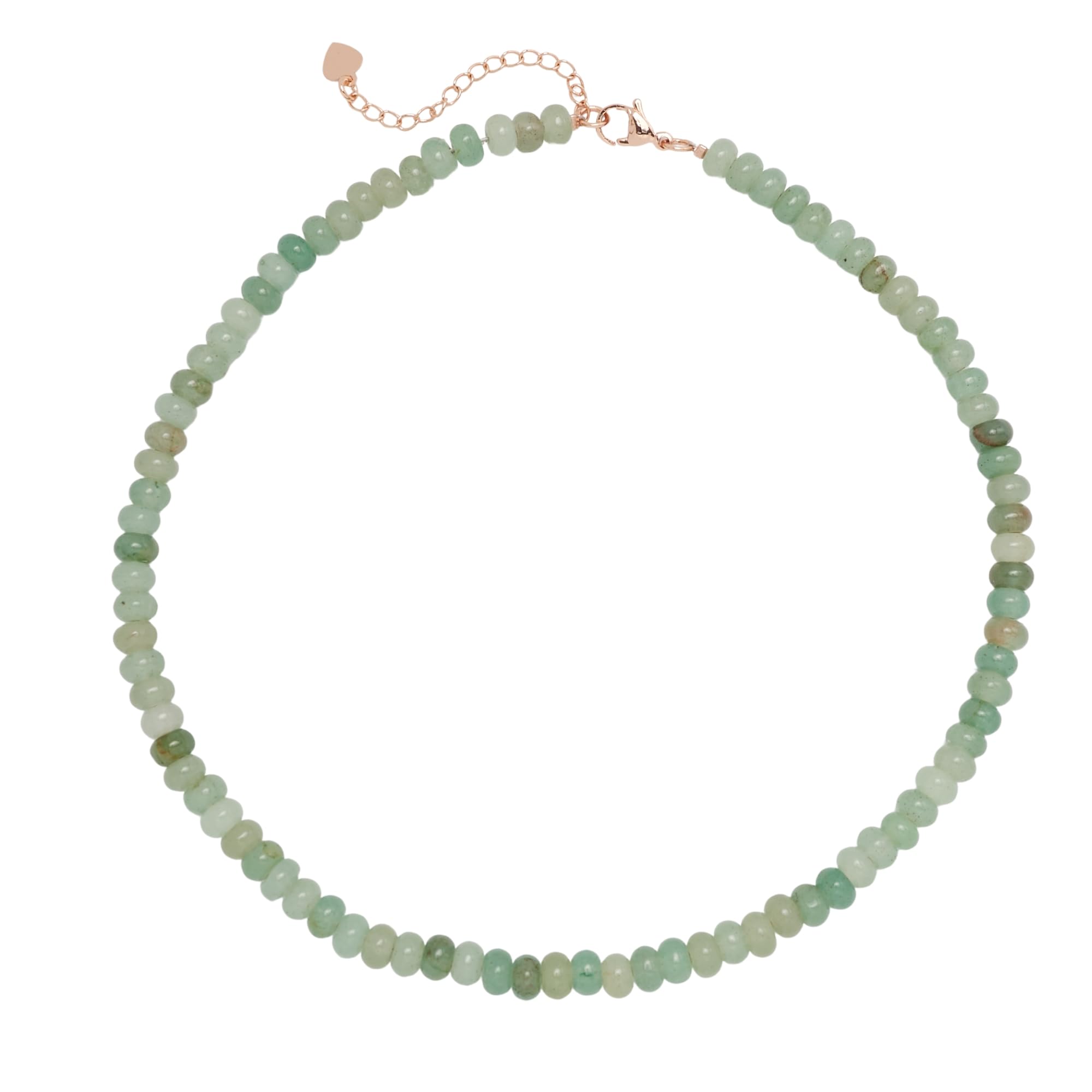 TreasureBay Collier de perles fait à la main pour femmes et filles | Perles rondes de 6 mm Pierres précieuses naturelles Cristal de guérison Stack Layer Choker Bijoux