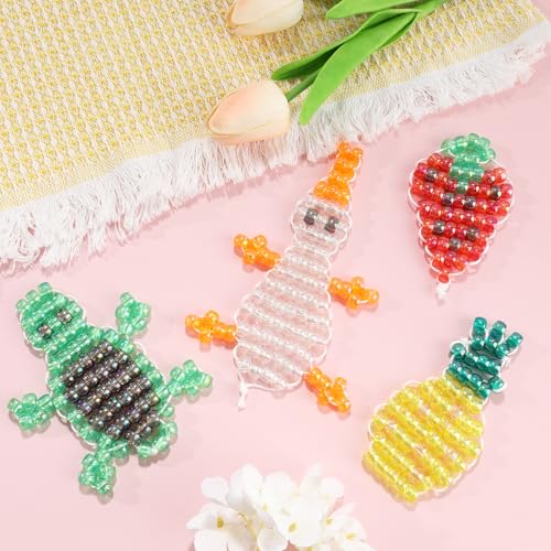 Image of 2600+pcs Pony Beads Kit Transparent AB Color Rainbow Plastic Bead Multicolor Pony Beads Bulk Elastic String, Hair Bead for Braids DIY Crafts Jewelry Making Kit for Bracelets Necklaces