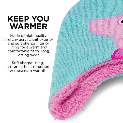 Hasbro Girls Winter Accessory Hat and Mittens Set, Peppa Pig Beanie for Toddler Ages 2-43