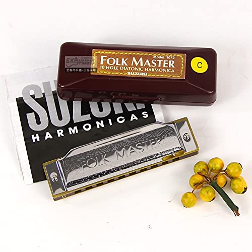 Harmonica C harmonica 1072 – C Ballad Master Standard 10 trous diatonic harmonica 20 tones pour débutants - Les Beatles, Paul McCartney, John Lennon, RIngo Starr, George Harrison Harmonica C harmonica 1072 - C Ballad Master Standard 10 trous diatonic harmonica 20 tones pour débutants – Image 4