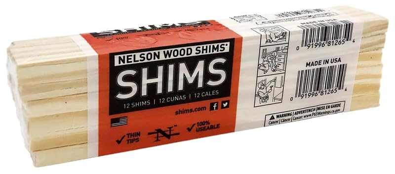 Wood Shims 3 PACKS OF 12 SHIMS