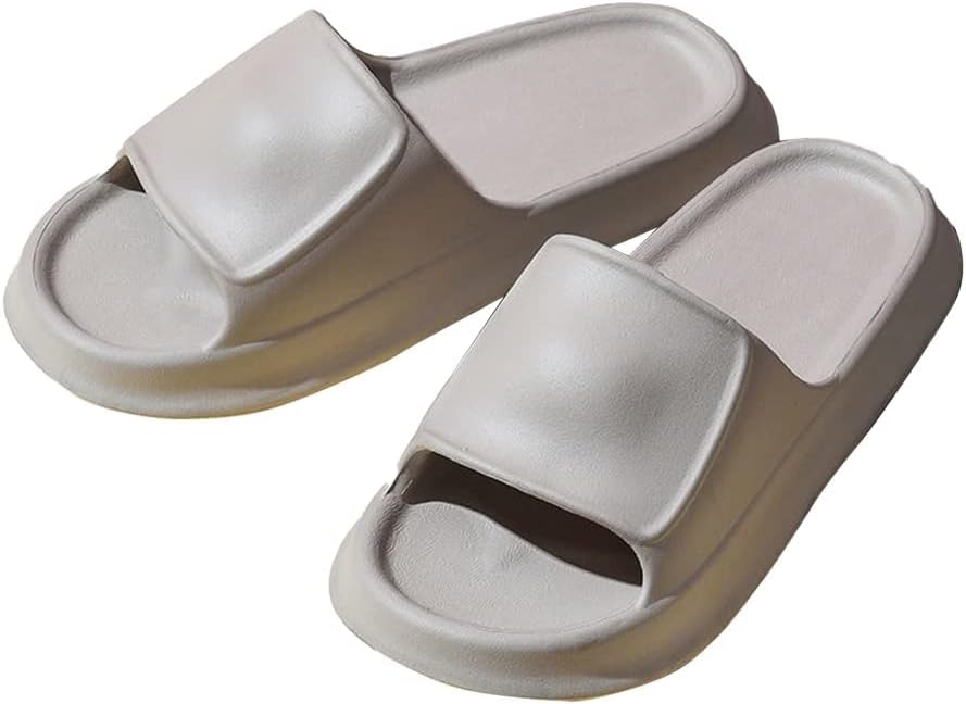 Sandales De Douche Unisexes - Pantoufles D'été Pour Plage, Piscine, Salle De Bain - Semelle épaisse Antidérapante En Caoutchouc - Confortables Intérieur/extérieur - 5