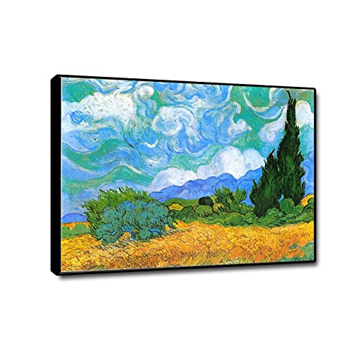 Affiches Paysage Image Sur Toile Van Gogh pour habiller un grand mur vide tableau encadré 90x125