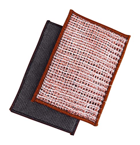 Image of Redecker Copper Microfiber Cloth - Dual Cleaning Cloth with Copper Threads for Non-Scratch Cleaning, Glass, Stainless Steel & Kitchen Surfaces - Reusable Cloth, Made in Netherlands