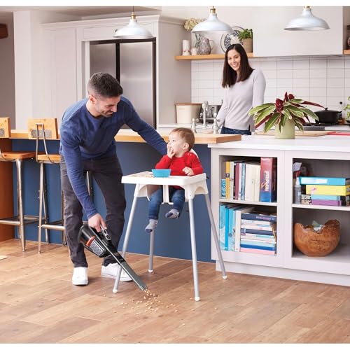 BLACK+DECKER dustbuster Portable Vacuum Cordless Handheld, Small Hand Vacuum Cleaner for Dorm Home and Car, Powerful 20V AdvancedClean+ (HHVK515J00FF) - image 8