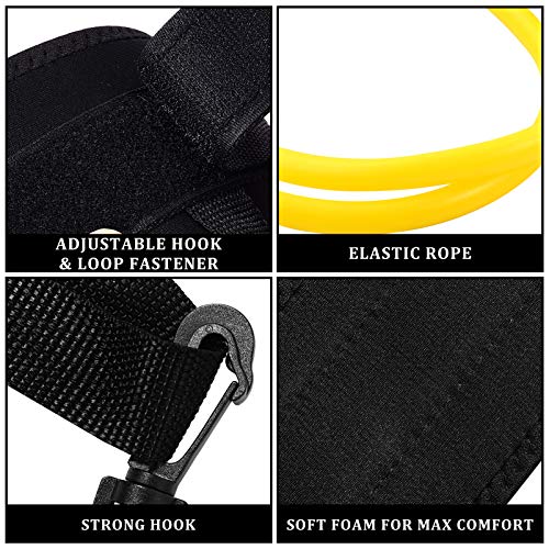 Cinto elástico para treino de natação com fivela no tornozelo da Besportble