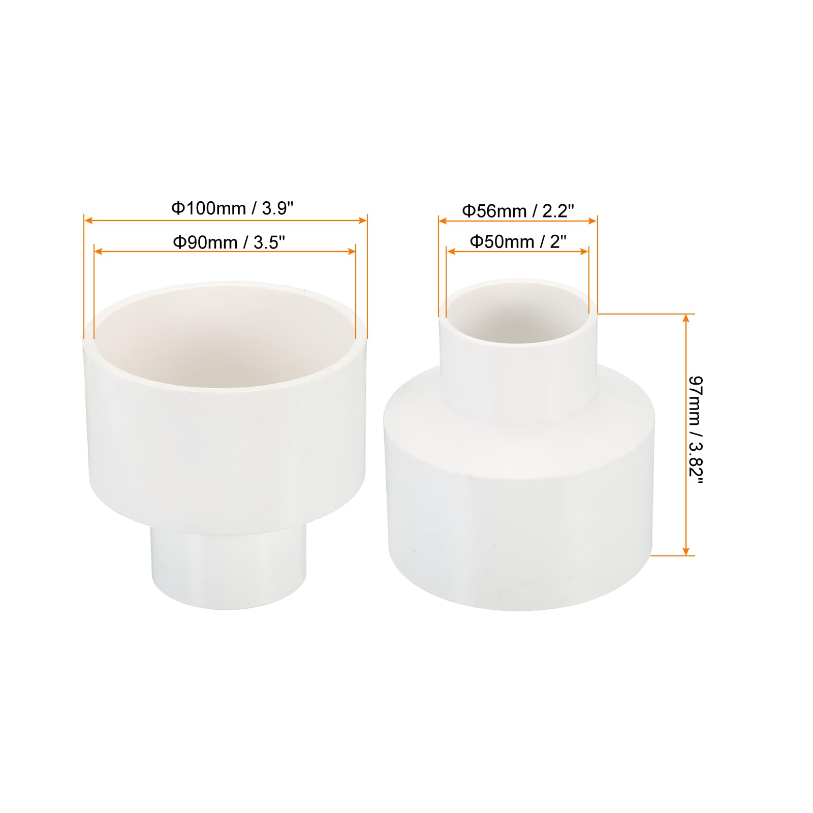 PATIKIL 4" to 2" Duct Reducer - Image 2