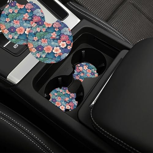 Portavasos de coche universal 2 piezas antideslizante y resistente al agua