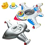 Airplane Yacht Baby Floats for Pool Kids Toddler Infant Baby Swimming Float Lluxury Seat Boat Pool Ring, Suitable for 1-4 Year Old Baby