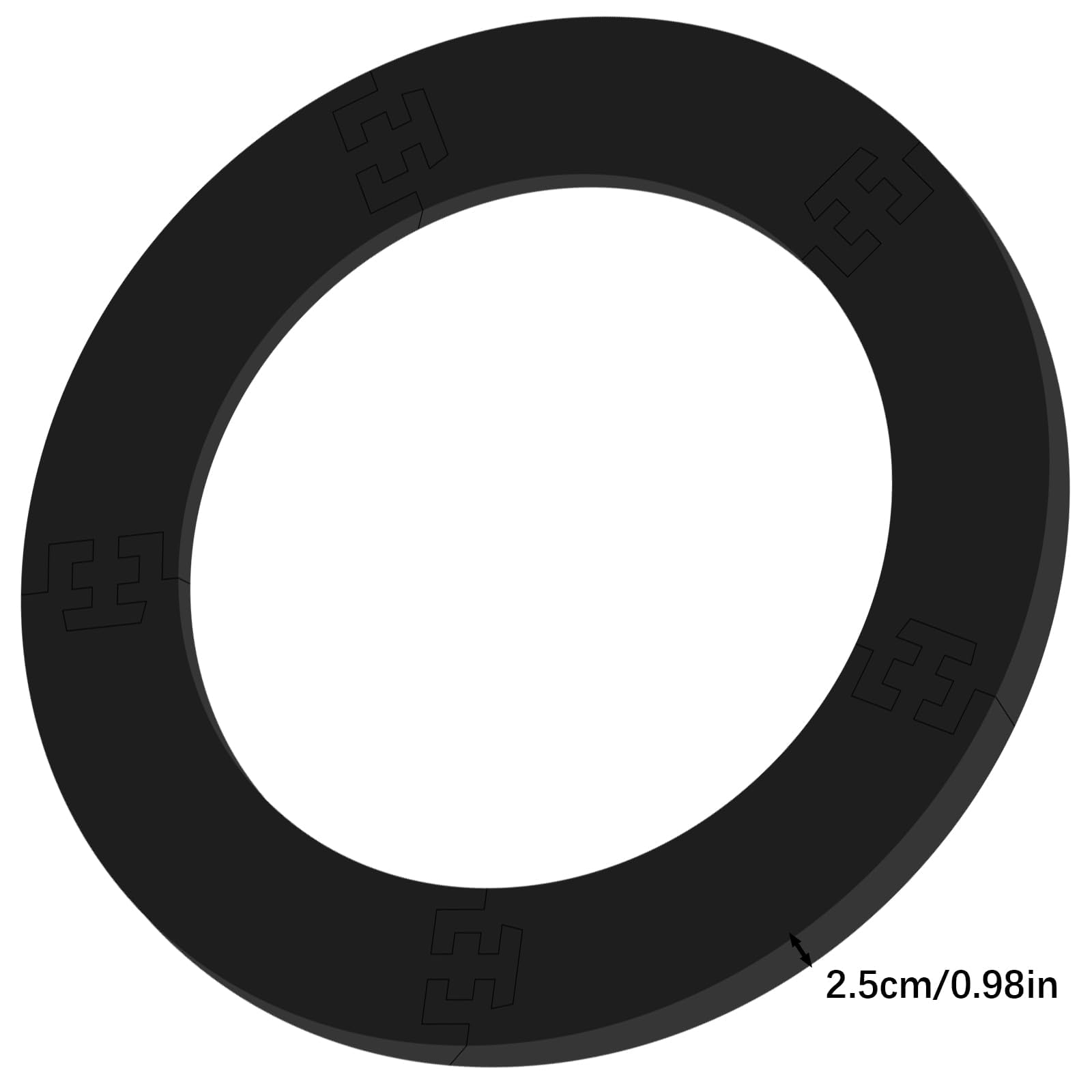 Dartscheibe Schutzring Innerer Kreis 45.5cm Außenring 72cm,5pcs Eva Dartscheibe Umrandung, Dartboard Protective Dartring,Wandschutz Dartscheibe