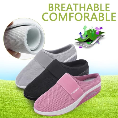 Sabot mesh sans lacets pieds larges et mules légères de marche - 5