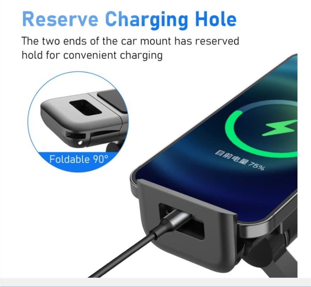 Soporte Móvil Coche Porta Movil Coche Soporte de teléfono para coche Soporte de tableta de coche extensible Soporte de teléfono de ajuste de 360 ​​​​grados Ajuste universal para dispositivos de 5.5-12