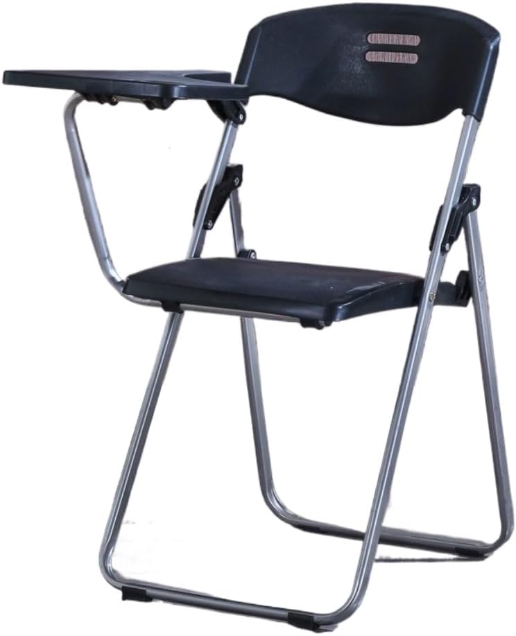 HeyDear Folding Meeting Chair, With Table, Folding, Office, Chair Table Integrated, Lightweight, Pipe Chair, Memo Table Included, Compact Storage, Breathable, Office, Company, Meetings, Lectures