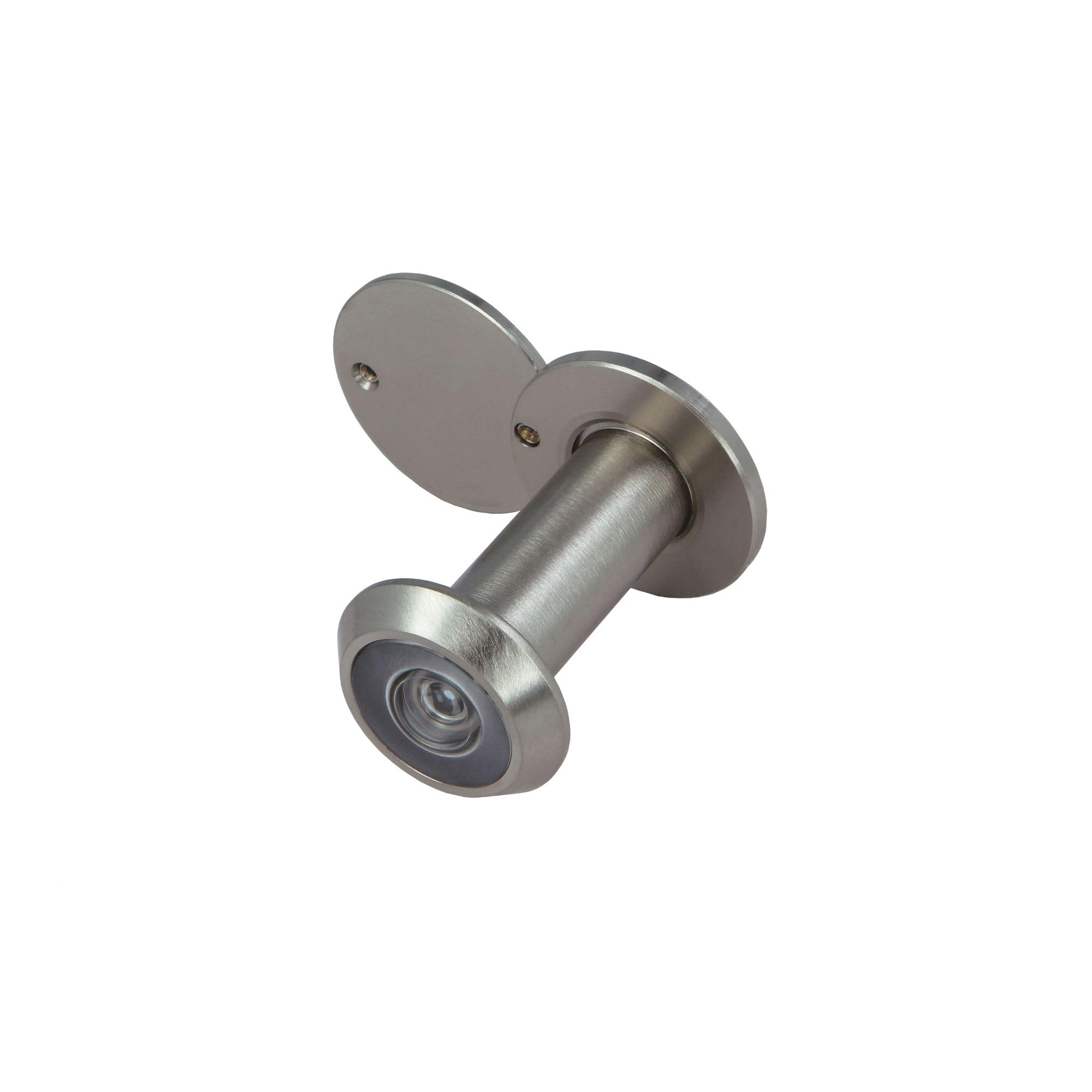 Amig Chrome Matt - Super Wide-Angle Security Door Viewer | Protection For Homes And The Elderly | Easy Installation | Scratch-Resistant, Matte Chrome, Ø14 Mm, Door Thickness 35-60 Mm