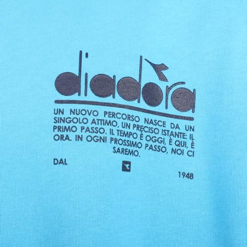 Diadora Mens Crew Neck Manifesto Sweatshirt Casual - Blue2