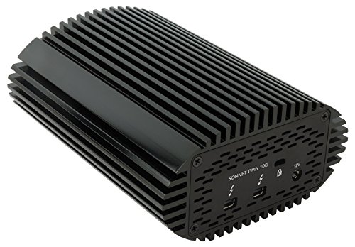 Twin10g de TB2 adaptateur Thunderbolt 2 double port RJ45 10G