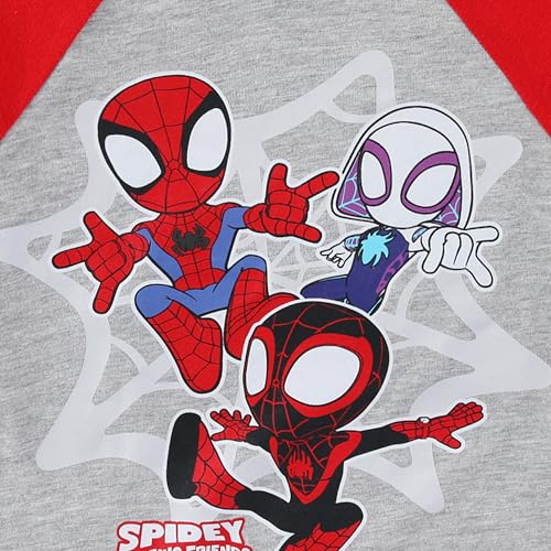 Image of Marvel Spidey and His Amazing Friends Boys Short Sleeve T-Shirt and French Terry Shorts Set for Toddlers