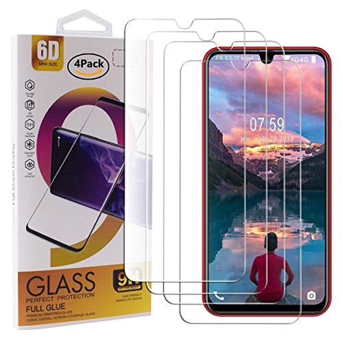 Guran 4 Pièces Protecteur D'écran en Verre Trempé pour YESTEL P30 Smartphone Anti Rayures Protecteur Ultra-Mince HD Dureté 9H Transparent Film