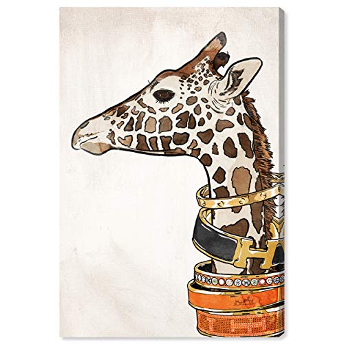Oliver Gal Graffiti Giraffe Pop Art Canvas