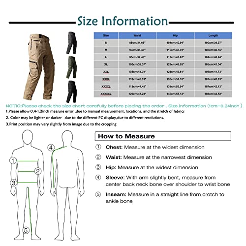 Generisch Outdoor Ausrüstung Berghose Herren Arbeitshosen Männer Jeans Jagd Kleidung Herren Latzhose Herren Winterhose Fahrrad Herren Track Pants Schnittschutzhose Armeegrün XL