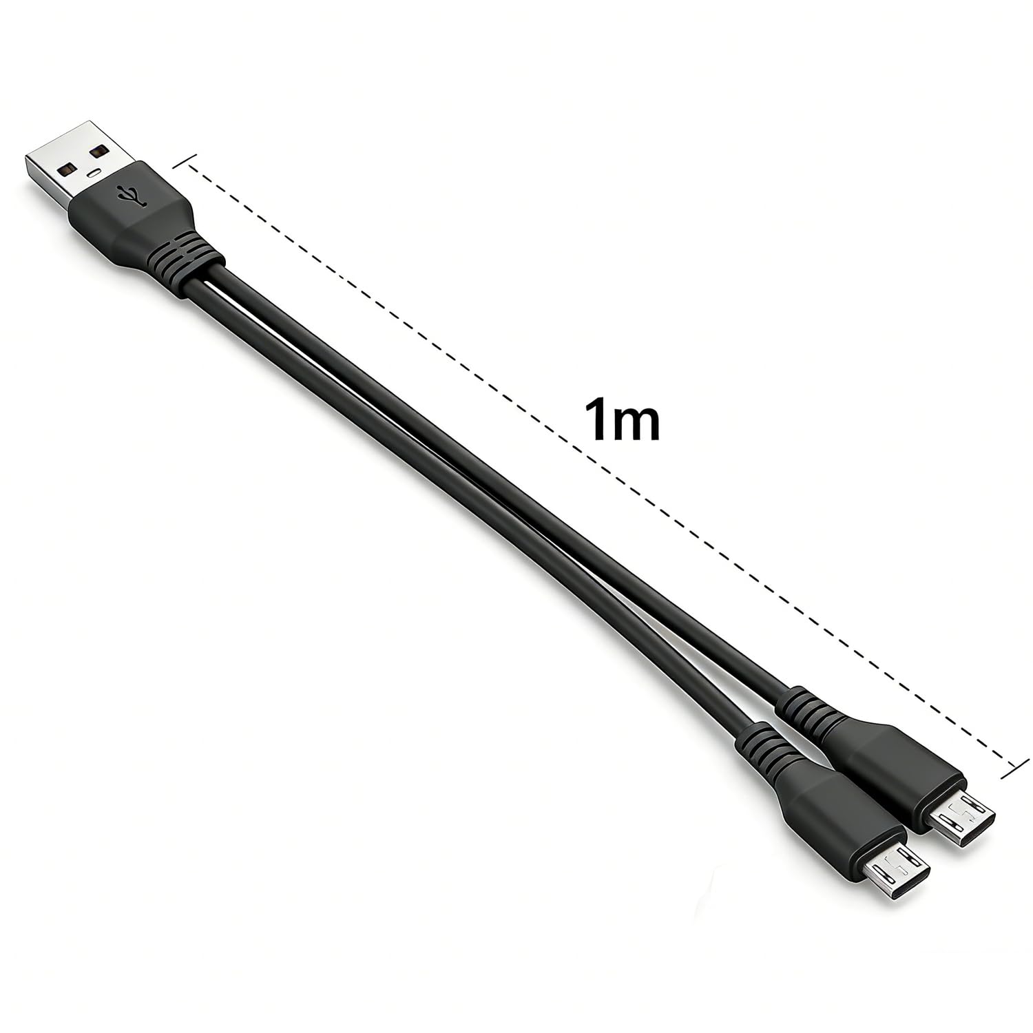 Micro USB Splitter Cable, 3FT 2-in-1 Dual Micro USB Charging Cable for Samsung Galaxy S7 Edge S6 S5 Note PS4 Fire Tablet MP3 and More