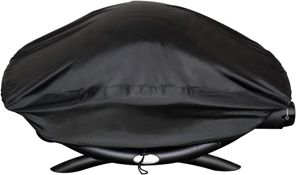 Waterproof Grill Cover for Weber Q2000 Series Grills, Compare to Weber 7111 Cover, Black