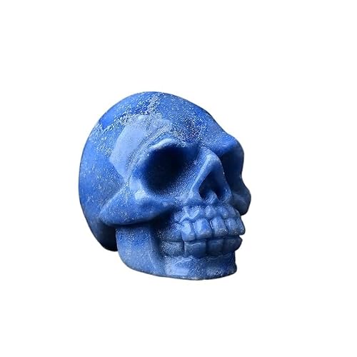 PKNVKZIDK Gemstone Skull Collection – Handcrafted Crystal Skulls in for Home Décor, or Gift(Opal(about5*3.1 * 3.7cm))(Blueaventurine(about5*3 7cm))