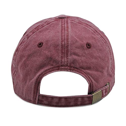 Image of HH HOFNEN Baseball Cap Washed Cotton Unstructured Vintage Hat for Men Women | Unisex Sports Ball Caps Sun Protection Adjustable Outdoor Curved-Brim Dad Hat Classic Plain Cap