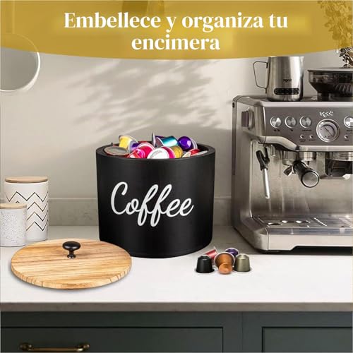 Miniatura 4 de Guolich Cesta De Almacenamiento Para Cápsulas De Café, Organizador De Cafe, Cesta Para Cápsulas De Café, Recipiente Para Té, Azúcar, Frijoles, Nueces, Especias