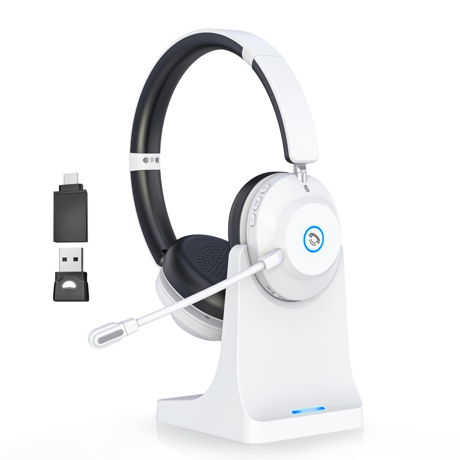 Casque Bluetooth sans fil avec microphone AI antibruit