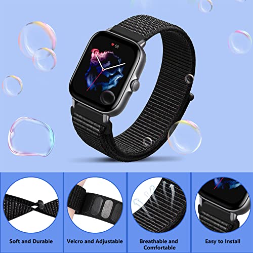 PaceBid 20mm Nylon Strap Compatible with Amazfit Active 2 Square/GTR Mini/GTS 4/4 Mini/Bip 3/Bip3 Pro/GTS 3/2 - Image 2