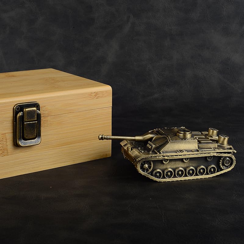 1:72 niemiecki Stug III Ausf.G szturmowy czołg z pistoletu szturmowego całkowicie metalowy model odlewany ciśnieniowo model wojskowy meble do ekspozycji (brązowy)