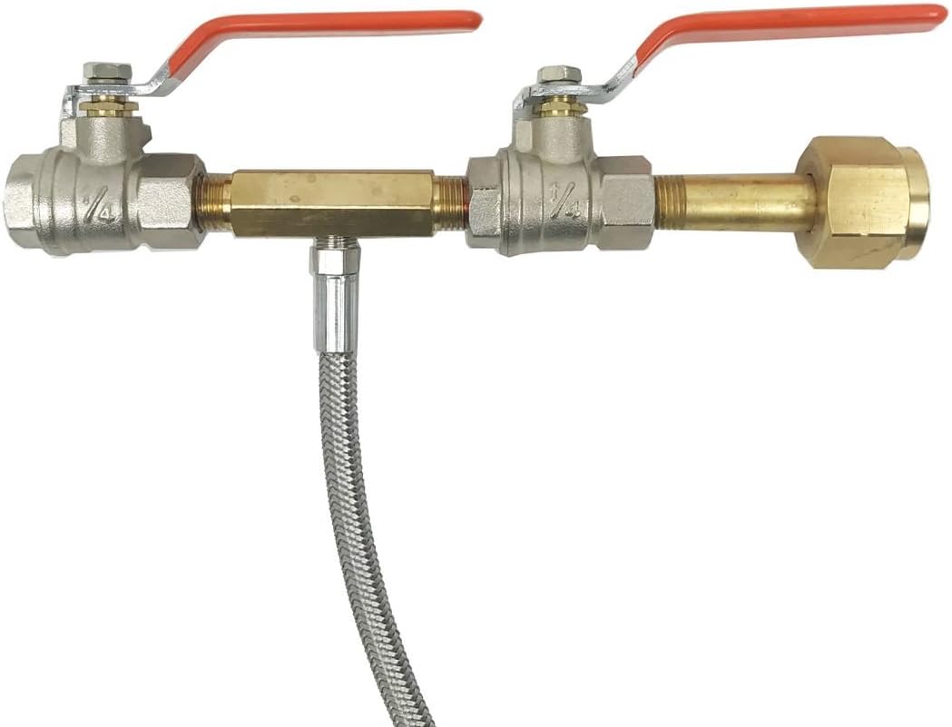 Maddog Paintball CO2 Fill Station, CO2 Dual Valve Bottle Refill Station for 12oz, 16oz, 20oz, + CO2 Tanks