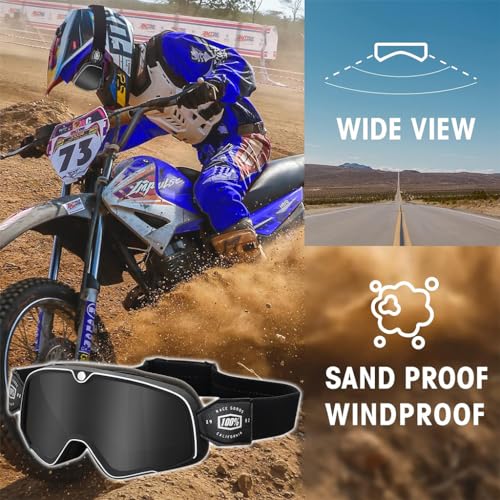 Proberos® Grey Motorcycle Goggles - Image 7