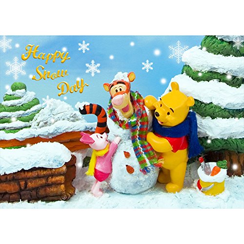 ダイゴー ディズニー sisa 3Dポストカード プーサンの雪遊び S3531