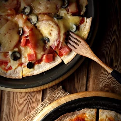 Pizzablech LS Kitchen – Antihaft-Pizza-Backblech mit Löchern, Karbonstahl