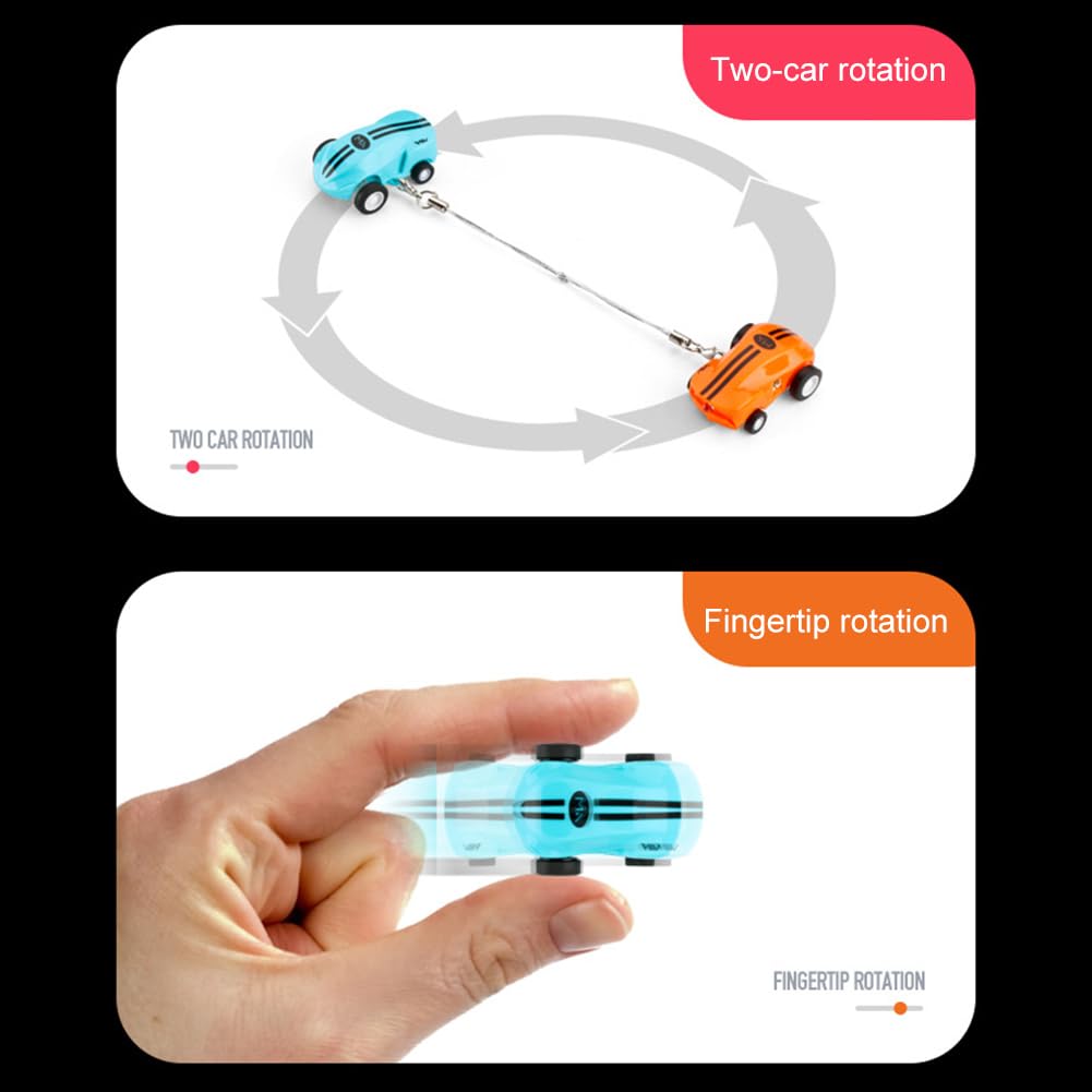 Flashspin Mini Racer, Rapid Rc Stunt Car, Mini Racer con luce Rapid Stunt Car Rotazione a 360 gradi Micro auto da corsa tascabili Regali for bambini Ragazzi Ragazze