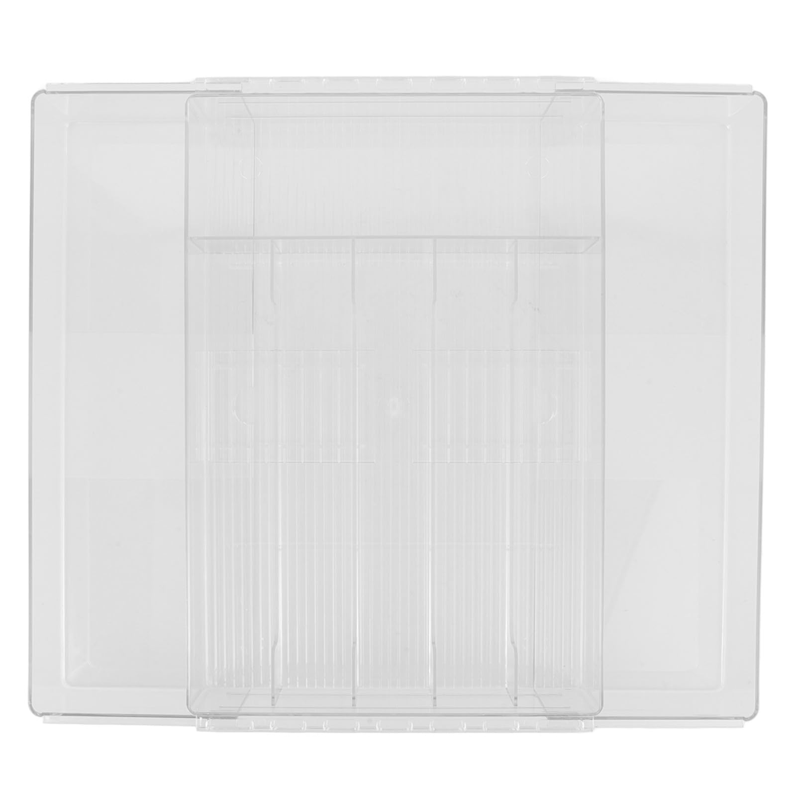 Organizador y Compacto Múltiples Compartimentos, Resistente de Cubiertos Ajustable de Acrílico para Cajón para Cocina y Oficina