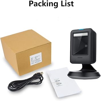 BQ-702 Desktop Barcode QR Code Reader,Mobile Phone Screen 1D/2D Codes Scanning,USB Directly Use in Supermarket Retails Stores