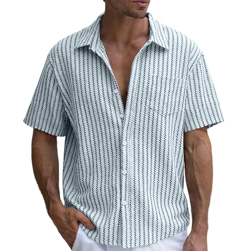 Chemise hawaïenne homme de qualité supérieure en lin léger