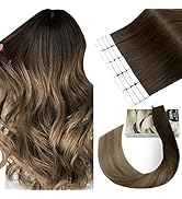 Elailite Invisibile Tape in Extensions Human Hair V3.0 Real Hair Tape Ins Natural Straight Seamle...