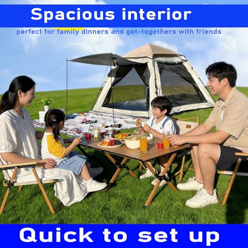 Carpa instantánea para camping con toldo y protección solar miniatura 3