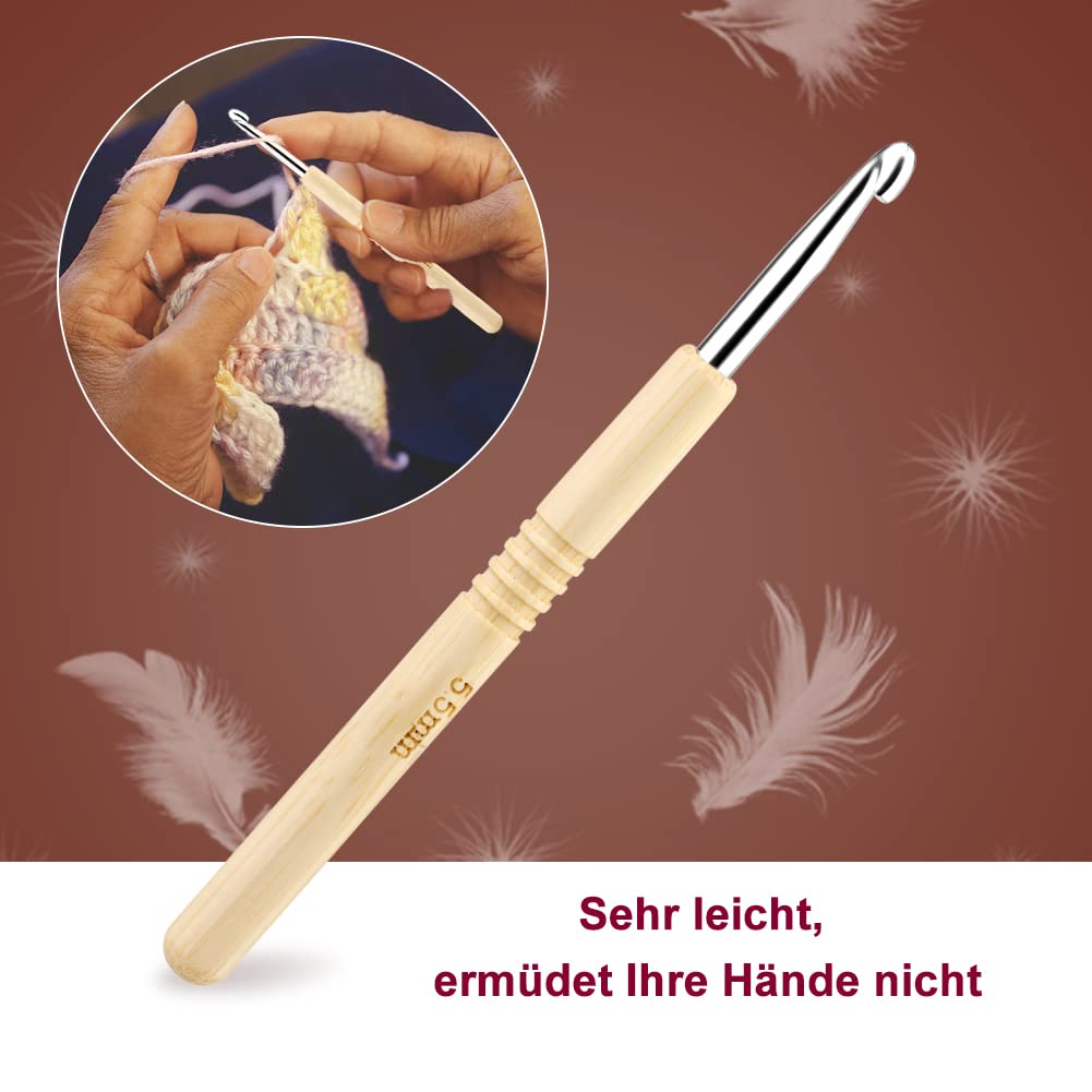 Set Uncinetti Sottili 4 Pezzi - 0.5mm, 0.75mm, 1.0mm, 1.25mm - Con Manico Ergonomico Per Pizzo - Foto 4