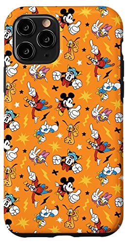 Coque iPhone 11 Pro Disney Mickey orange pour retrouver la magie de l'enfance